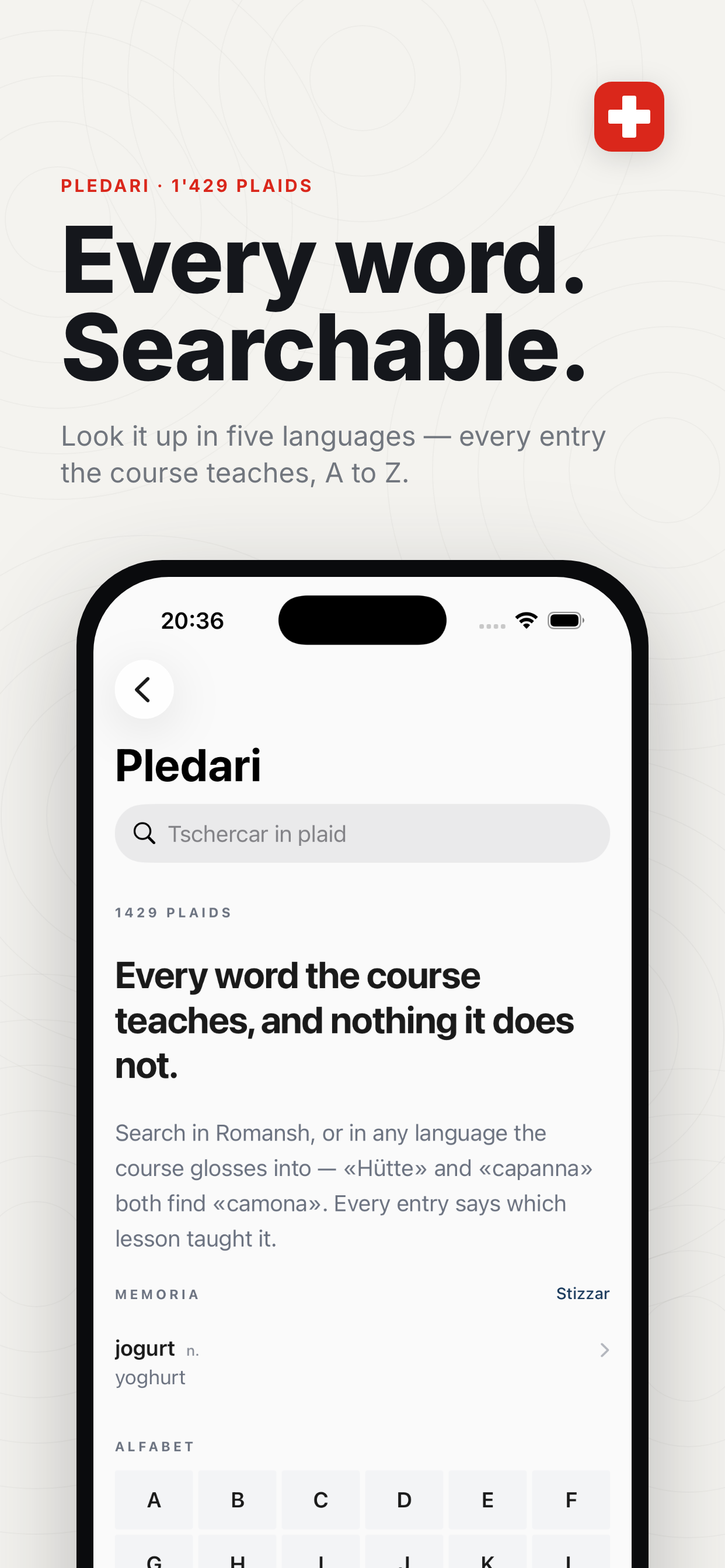 Pledari — the searchable dictionary