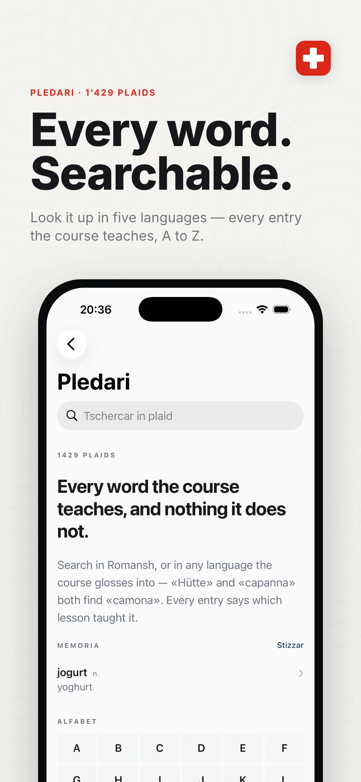 Pledari — the searchable dictionary
