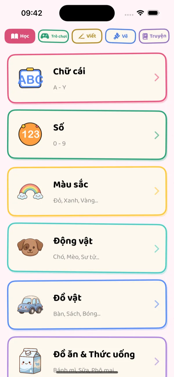 Learn Menu