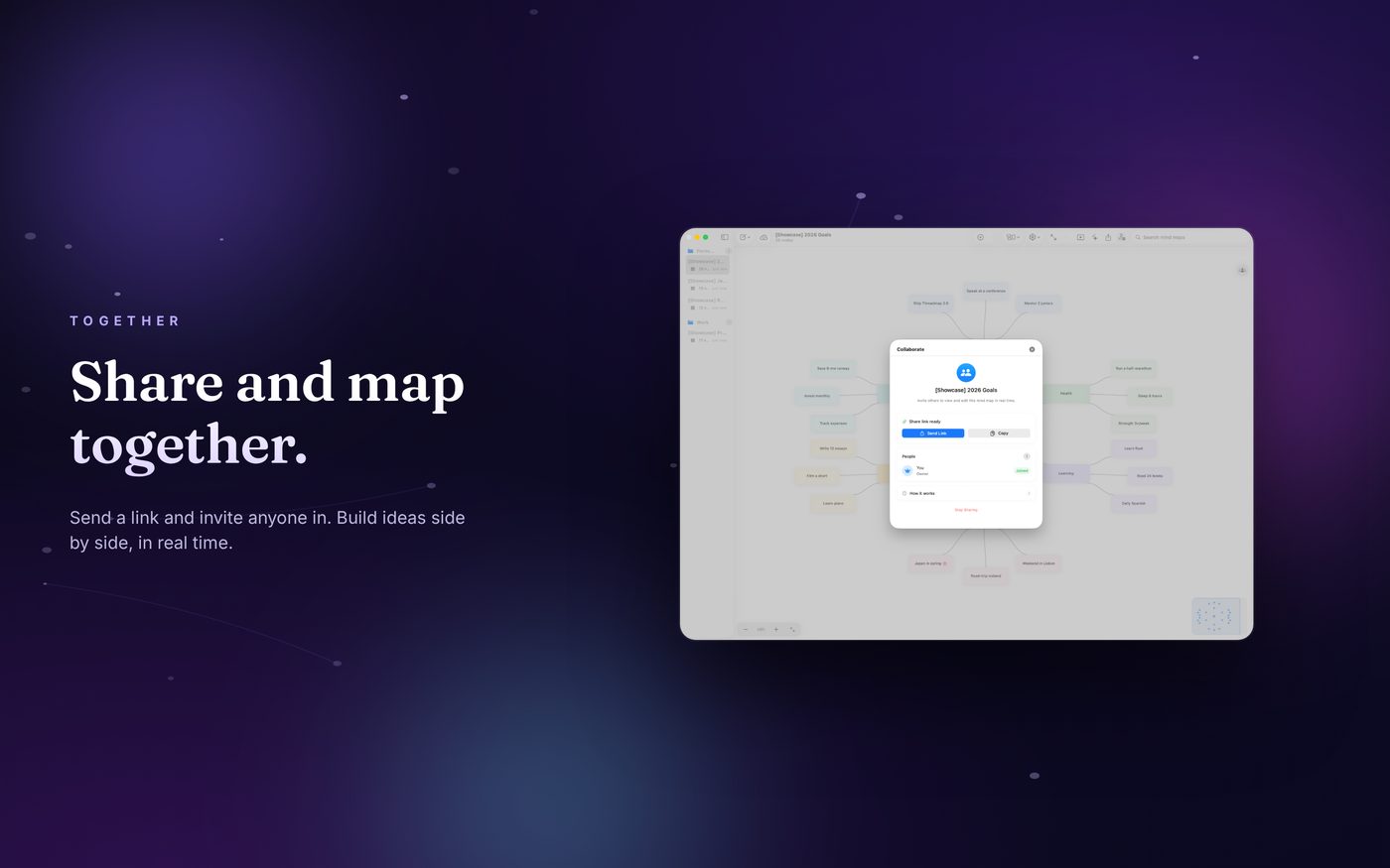 Sharing a Threadmap map with a collaborator on Mac