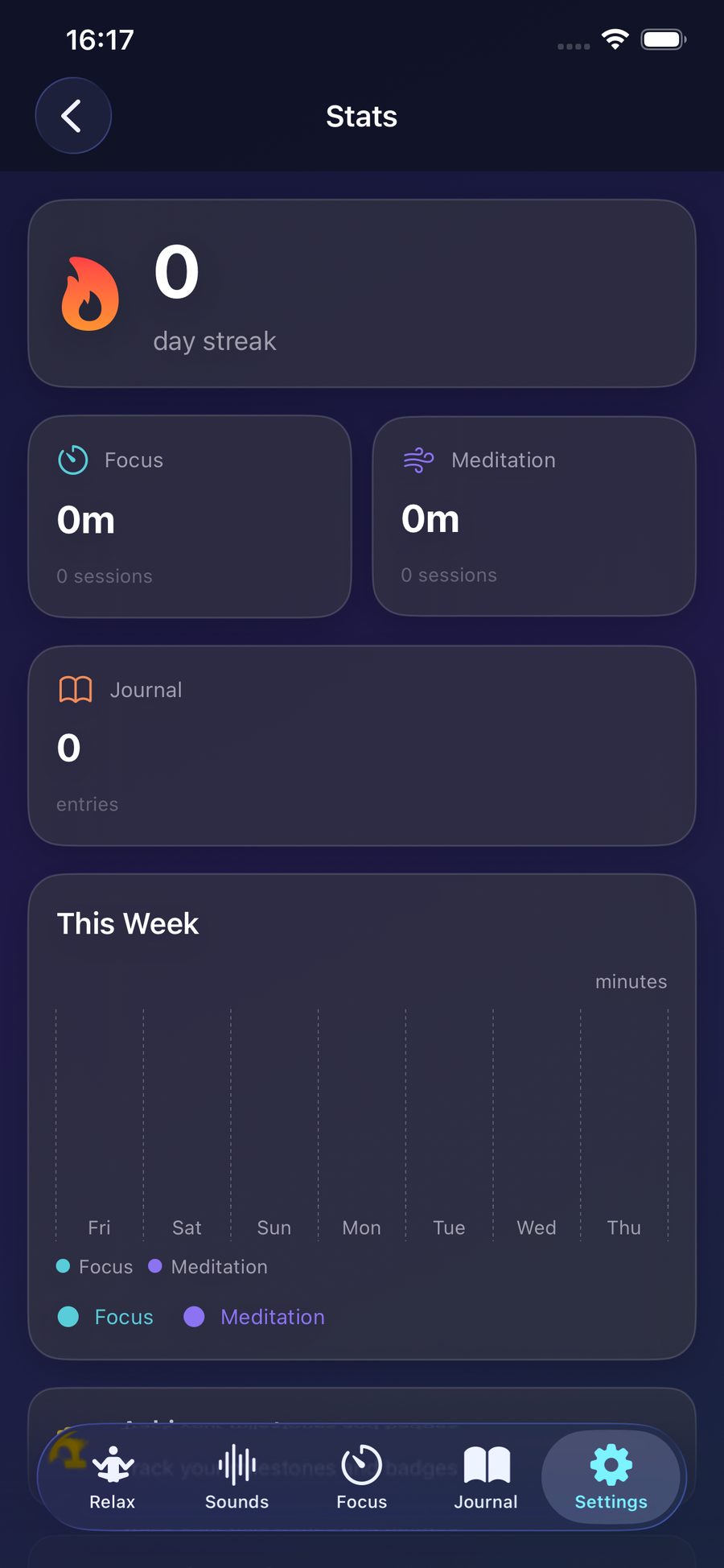 Stats and streak tracking