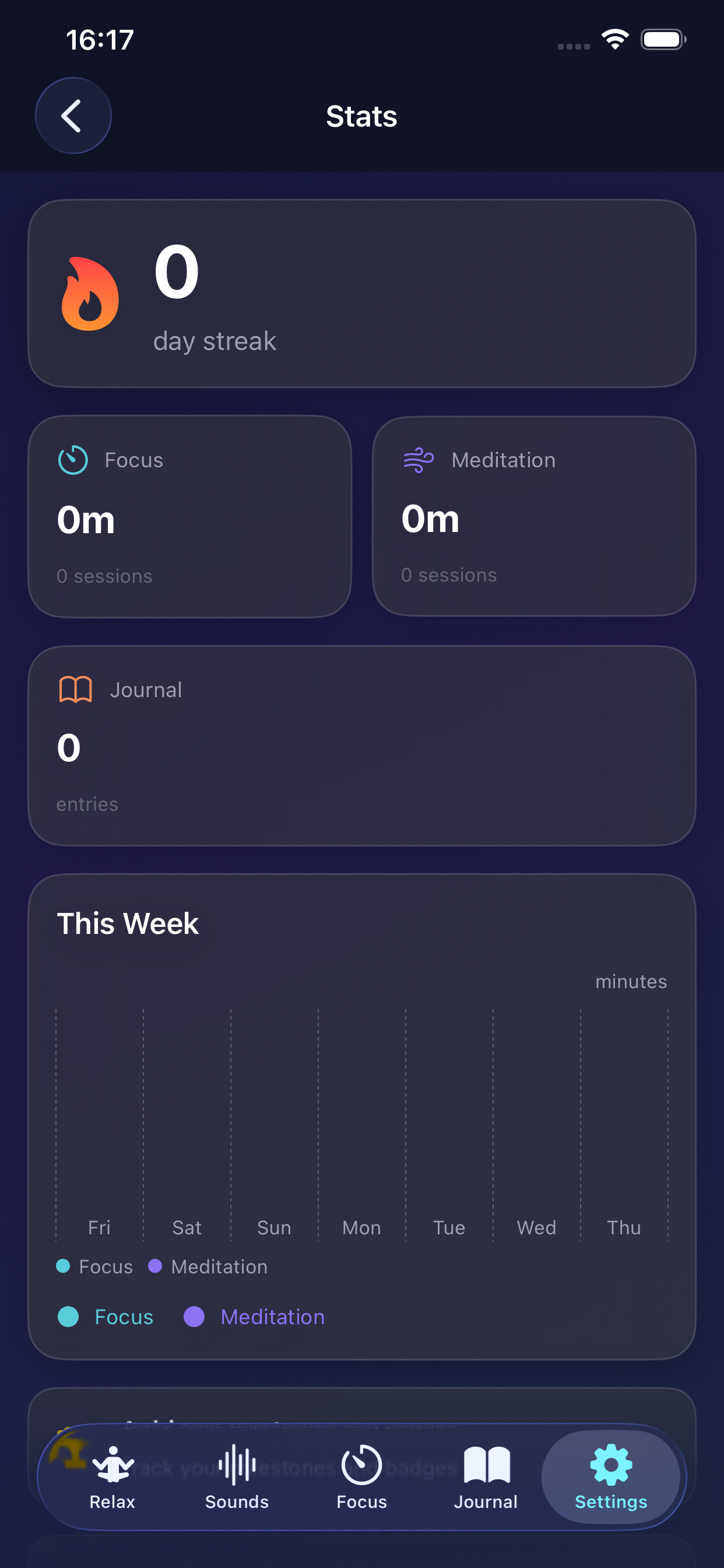 Stats and streak tracking