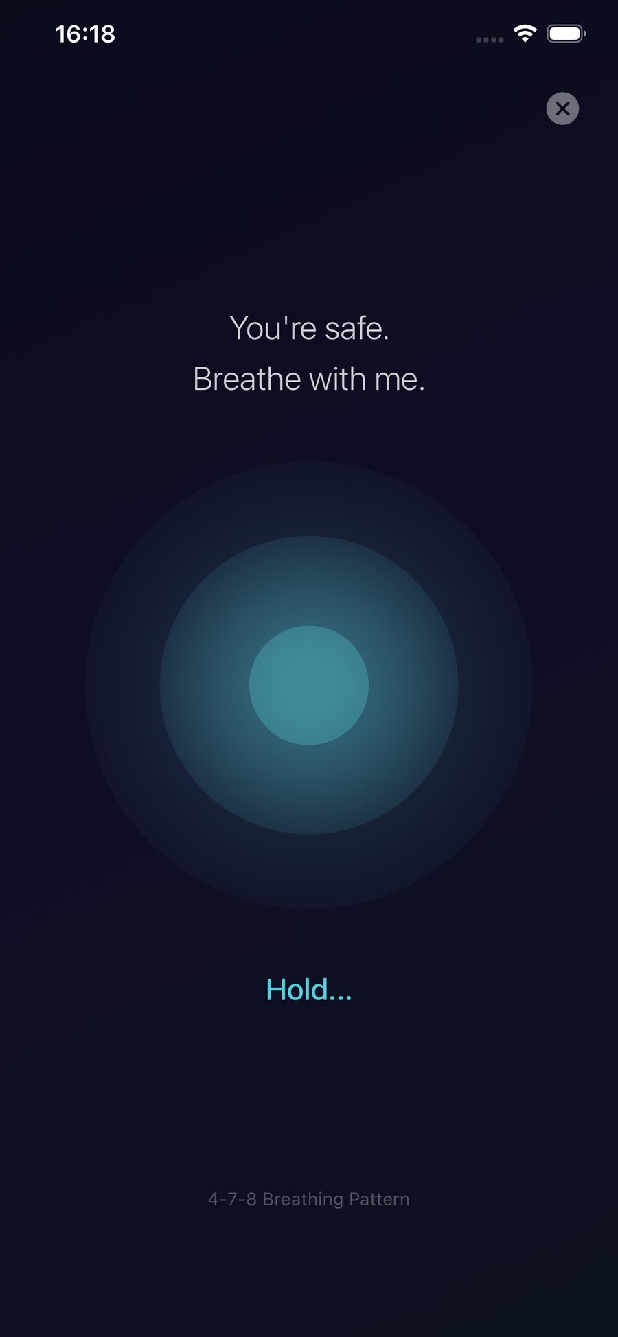 Emergency Calm guided breathing