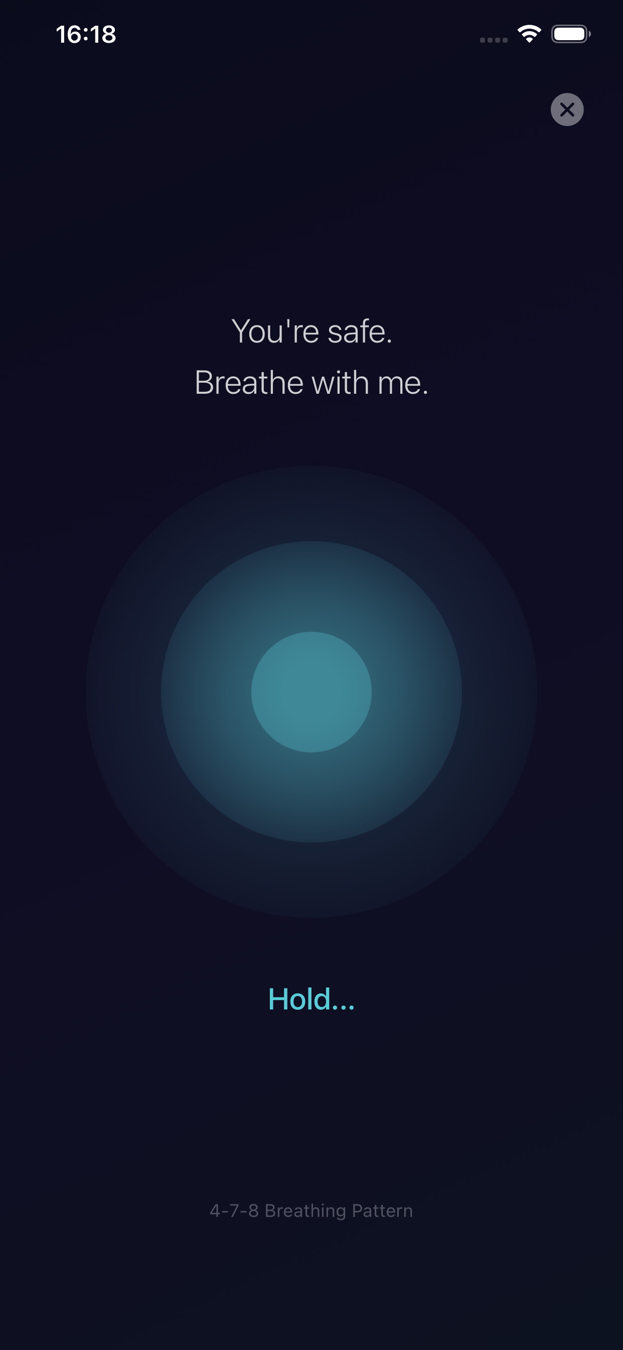 Emergency Calm guided breathing