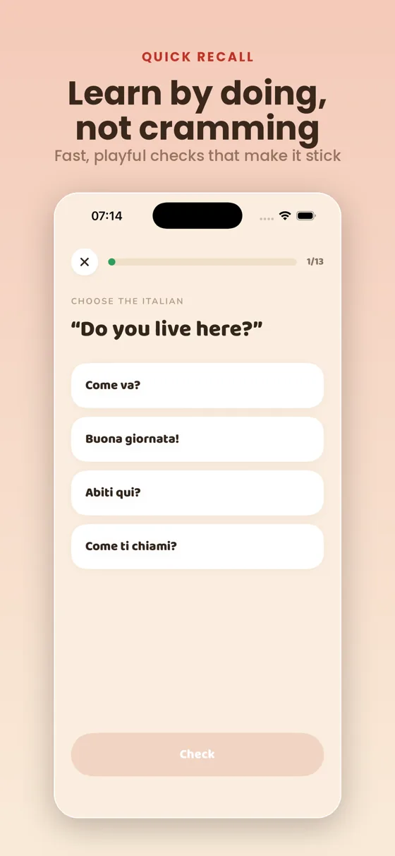 Choose the answer exercise