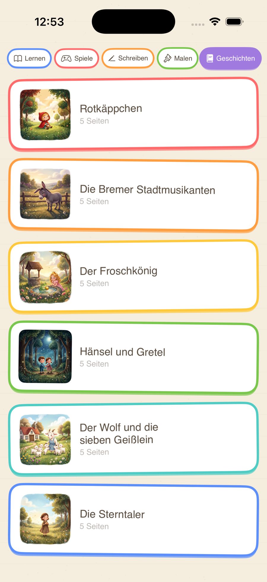 Fairy Tales List