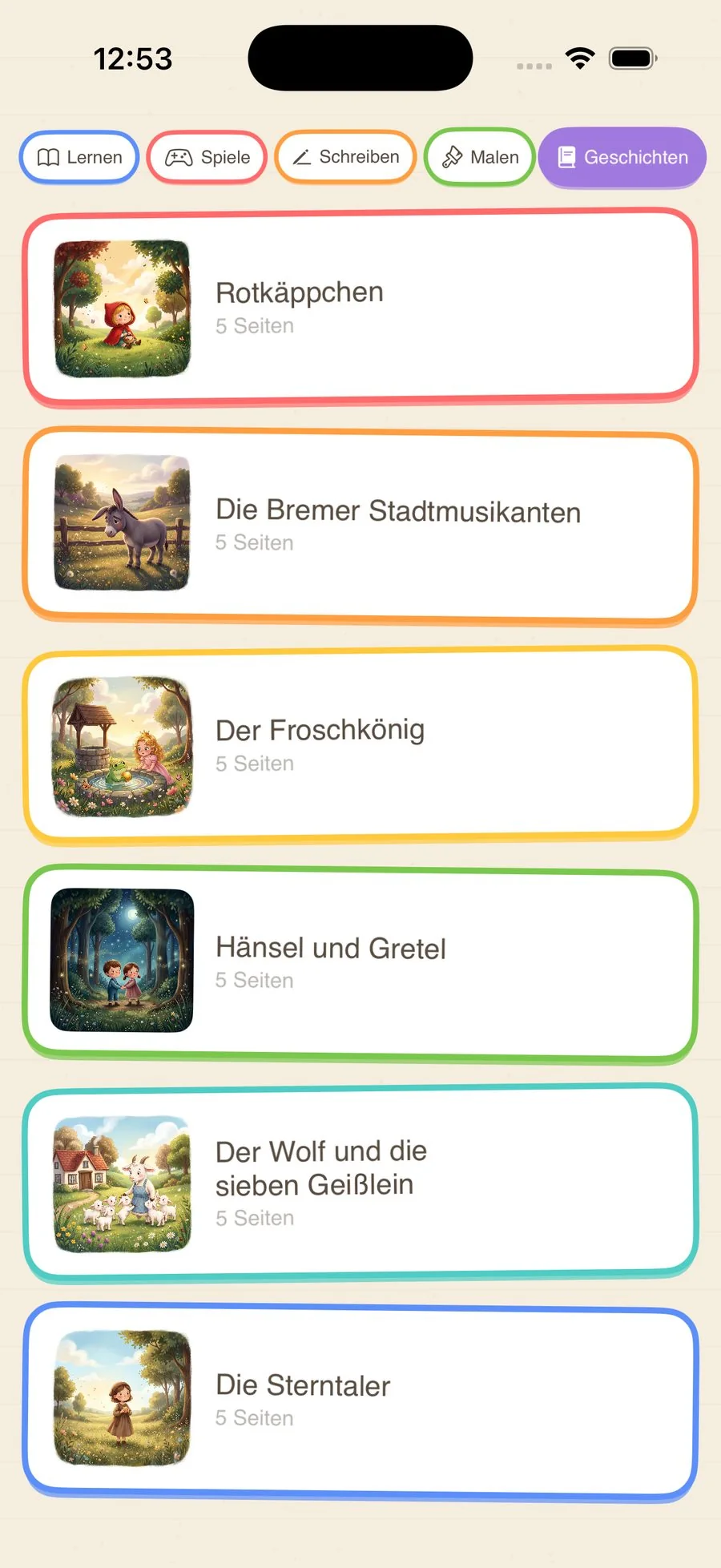 Fairy Tales List