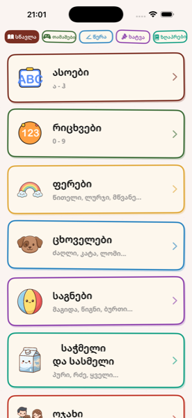Learn Menu