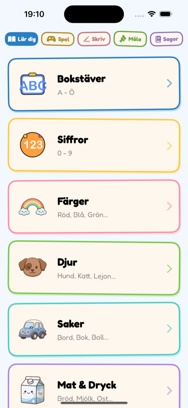 Learn Menu