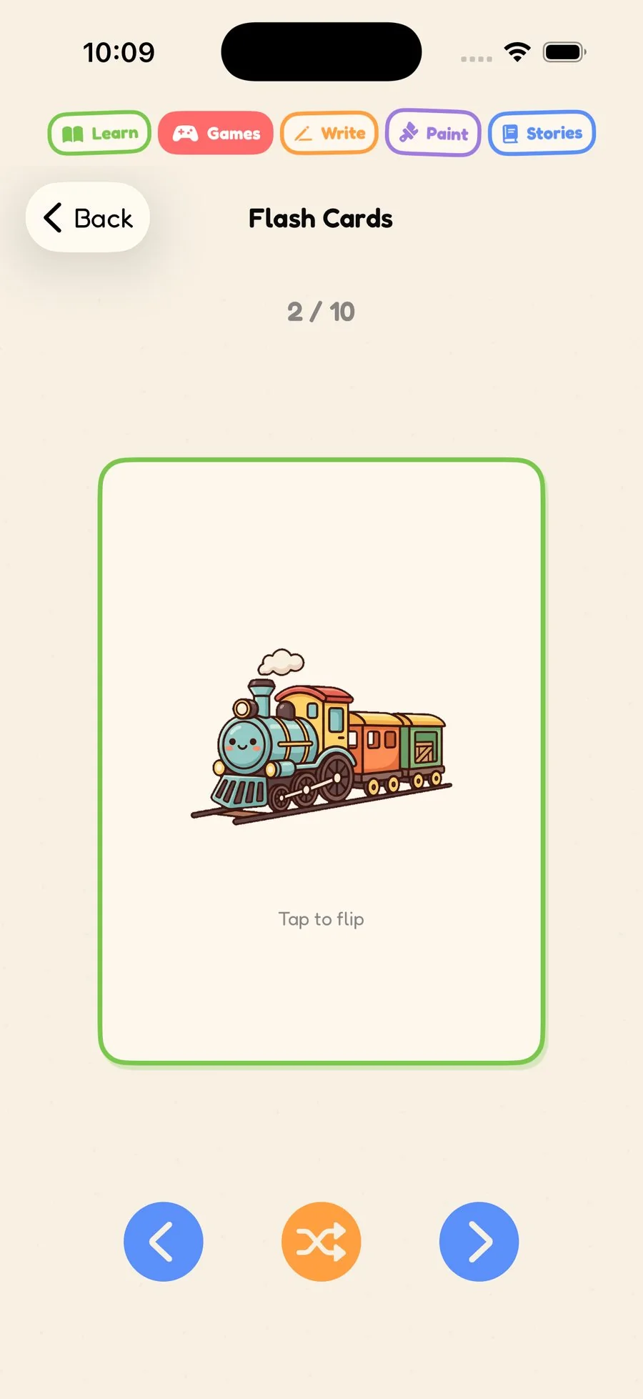 Flash Cards Game