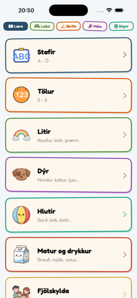 Learn Menu