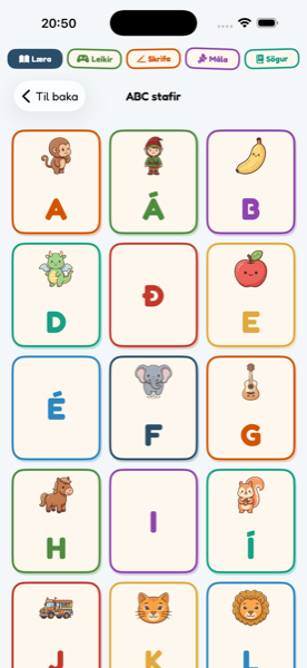 Icelandic Alphabet