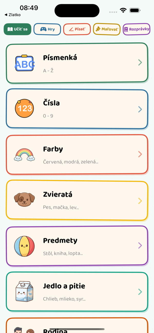 Learn Menu
