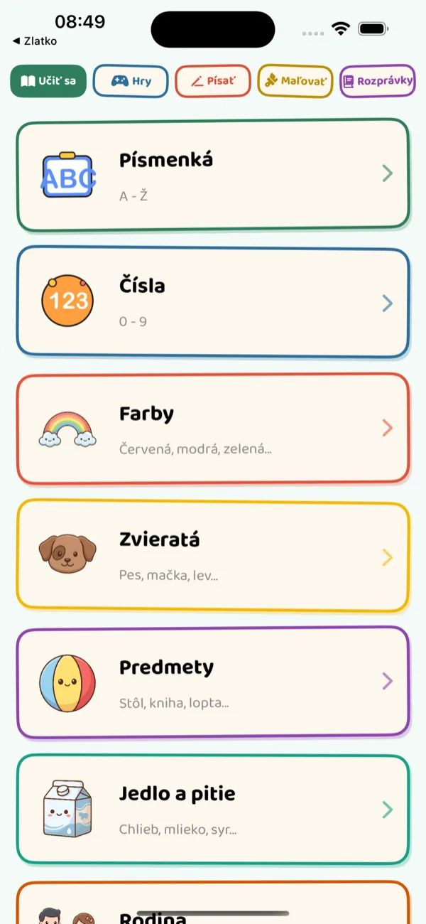 Learn Menu