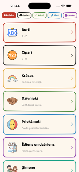 Learn Menu