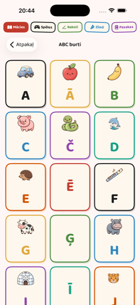 Latvian Alphabet