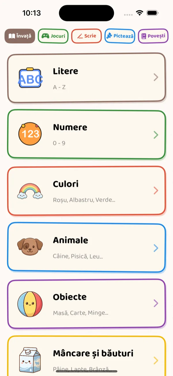 Learn Menu