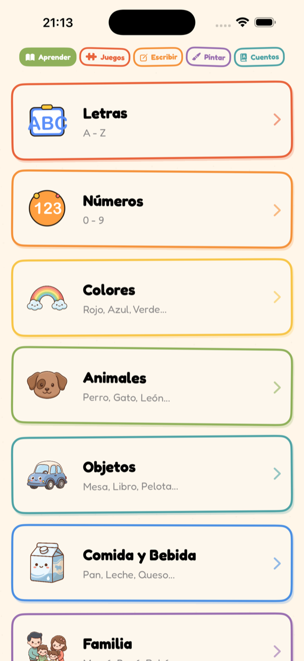 Learn Menu