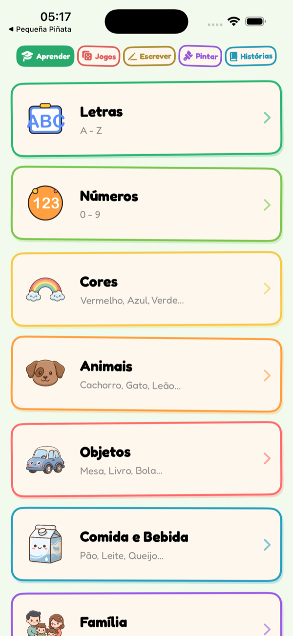 Learn Menu