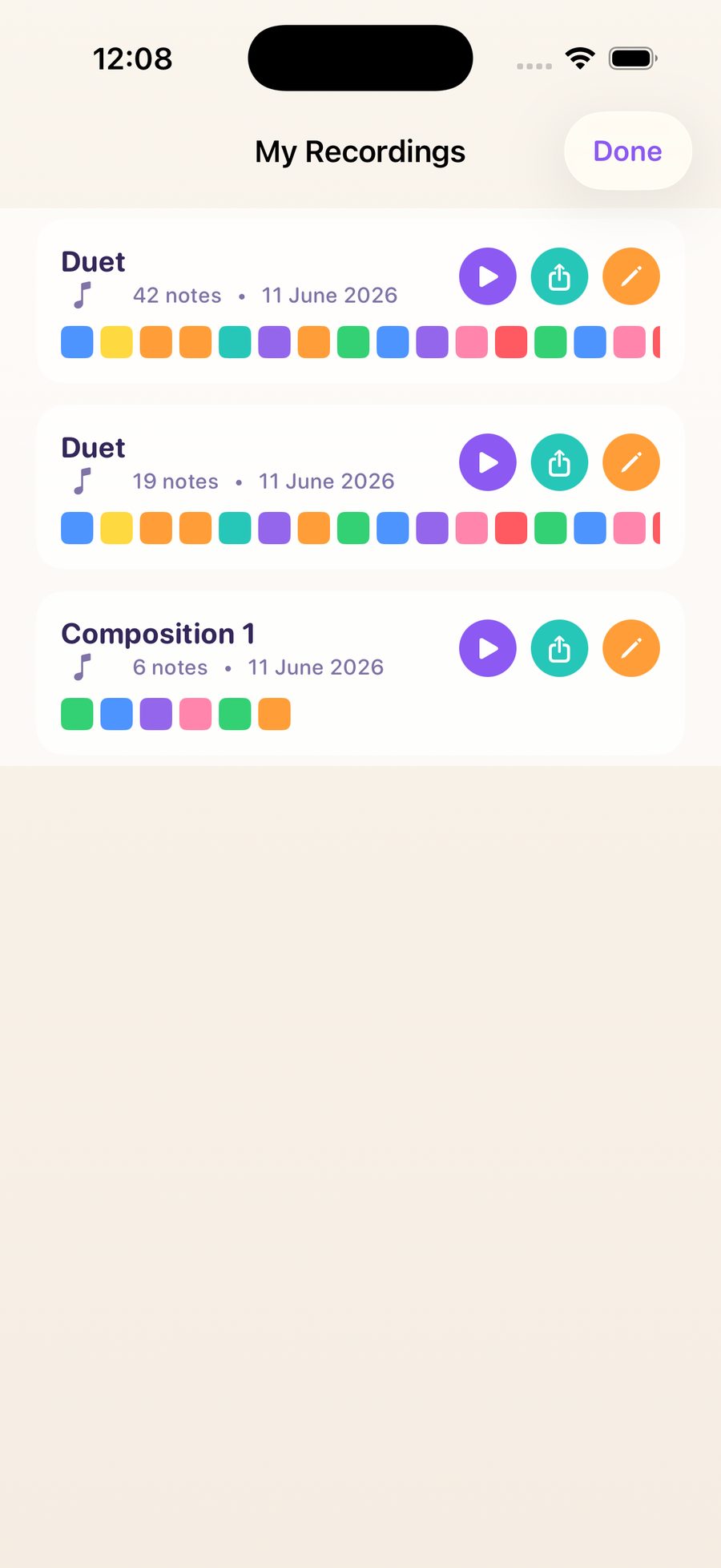 Saved Recordings