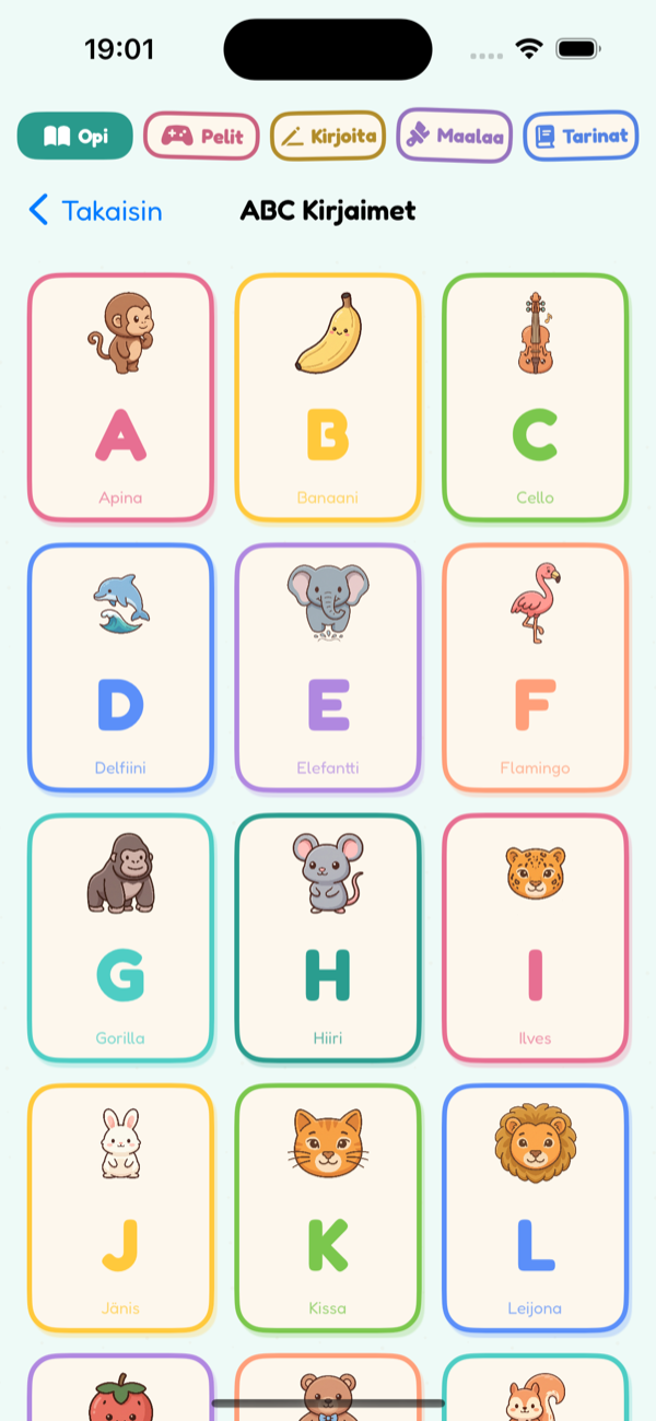 Finnish Alphabet