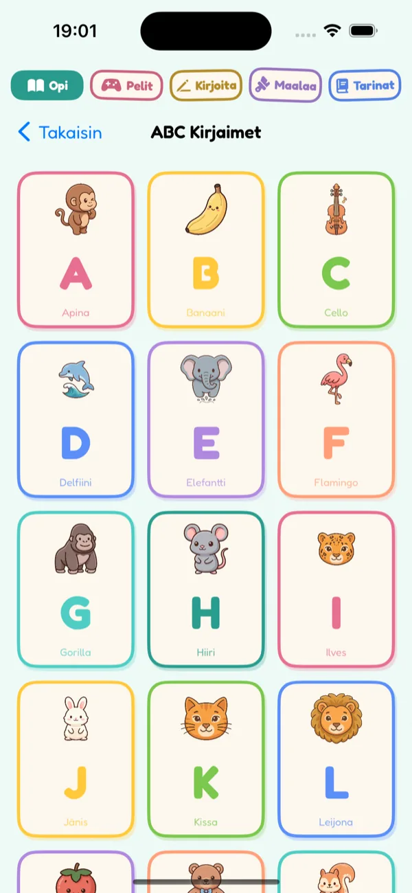 Finnish Alphabet