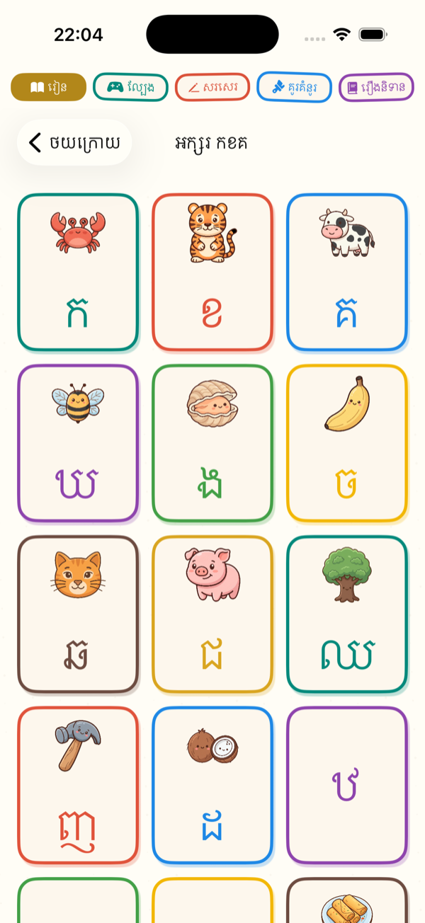 Khmer Alphabet