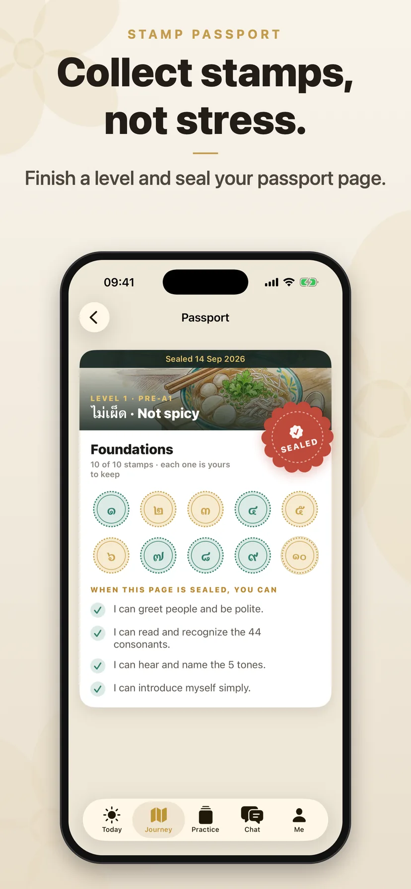 Stamp passport