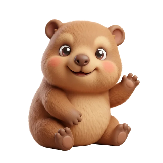 Shfanfan mascot, a baby rock hyrax