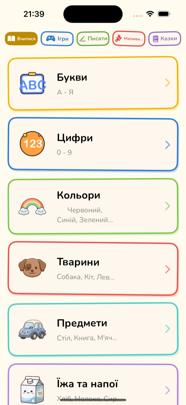 Learn Menu