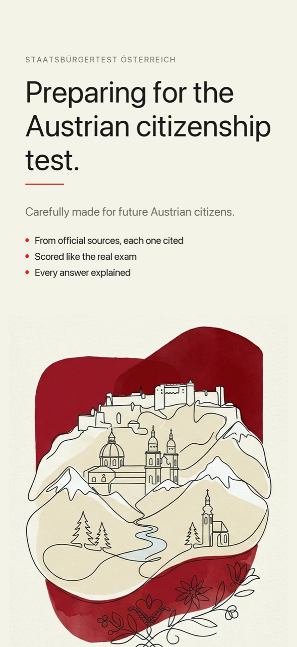 Staatsb&uuml;rgertest &Ouml;sterreich &mdash; preparing for the Austrian citizenship test