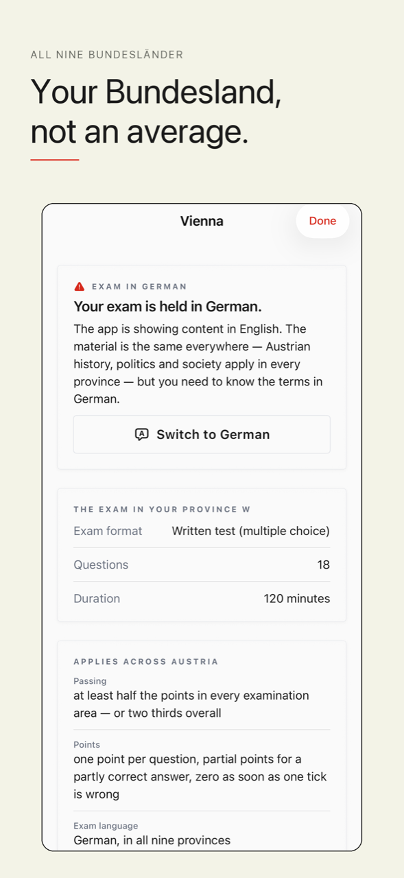 Fact sheet for your Bundesland
