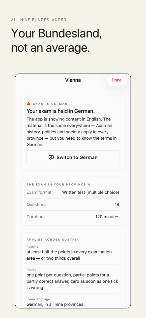 Fact sheet for your Bundesland
