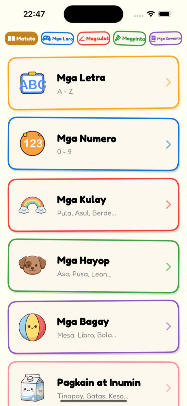 Learn Menu
