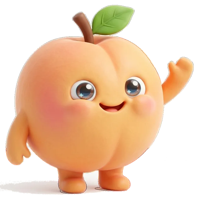 Ծիրանիկ mascot, a baby apricot