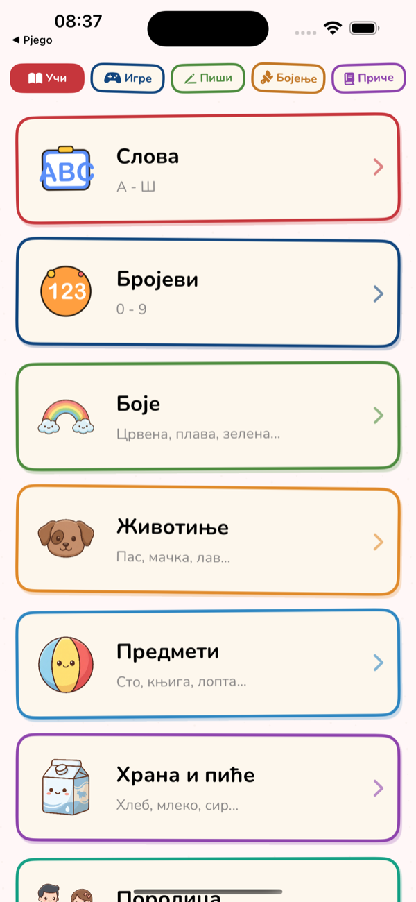 Learn Menu