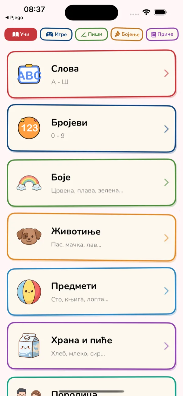 Learn Menu