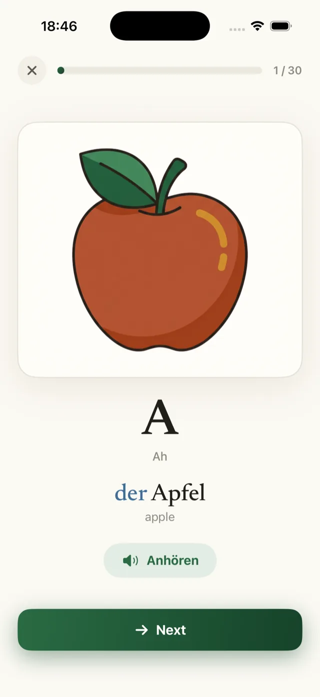 Alphabet flashcards