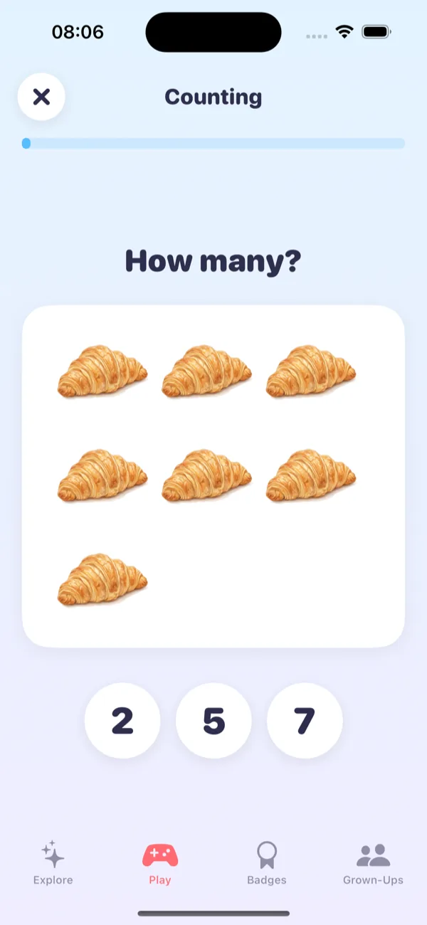Counting game asking how many