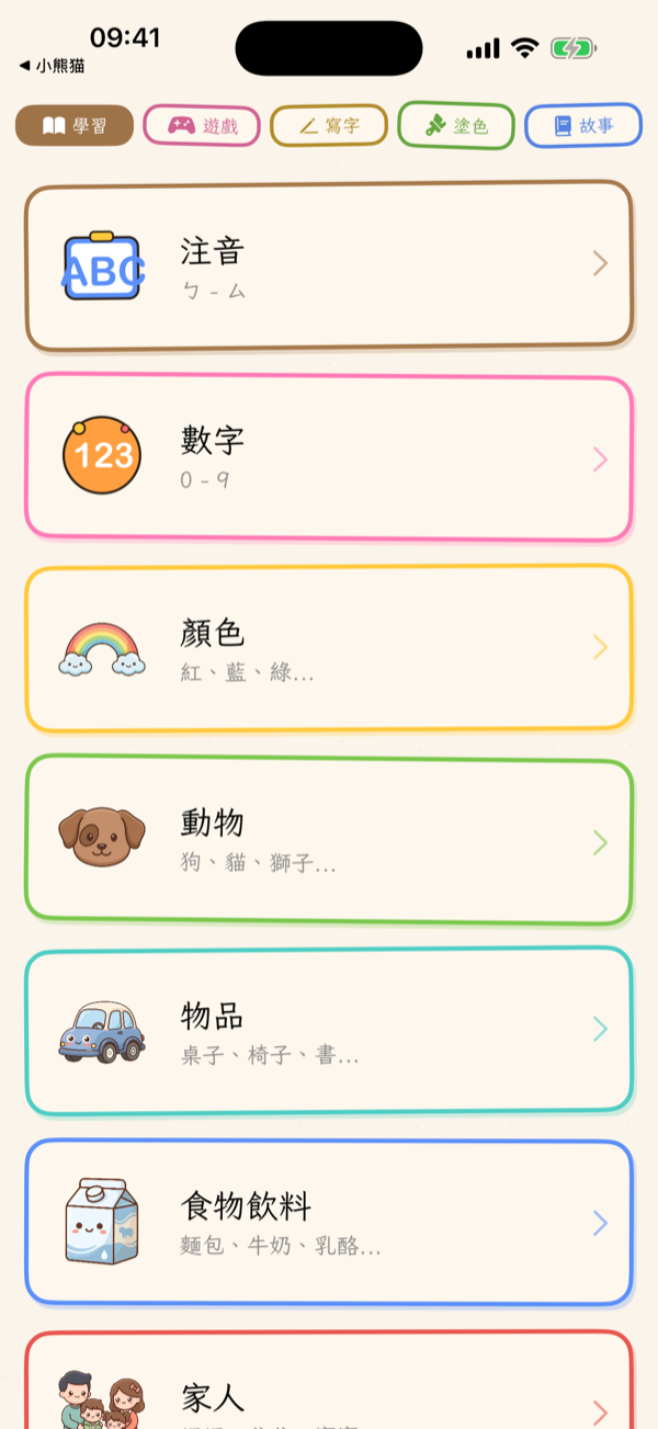 Learn Menu